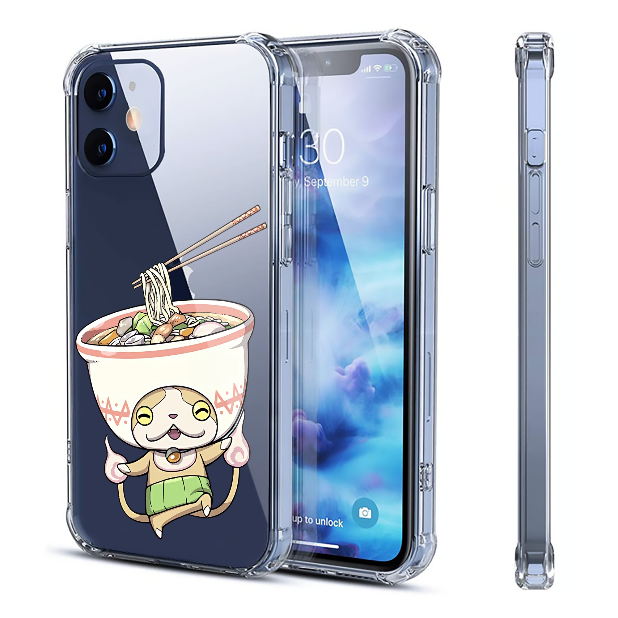 （画像用） 妖怪ウォッチ Yo-kai Watch 【iPhone 12シリーズ対応】透明スマホケース（クリアソフトケース）